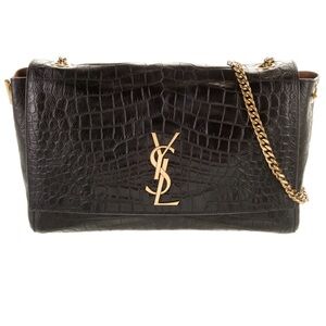 YSL Medium monogram embossed reversible Kate